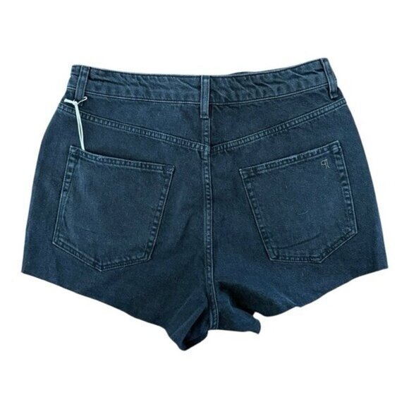 ANTHROPOLOGIE Pilcro Lace Up High Waist Black Shorts Size 32 NEW - Picture 5 of 10